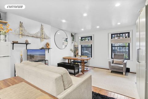 BACK ON THE MARKET AND BETTER THAN RENTING! This delightful, compact garden-level studio apartment has a spacious living area with oversized windows, hardwood floors, period details, and low maintenance. Bike storage right outside your door. 181-183 ...