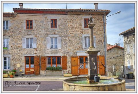 Dpt Puy de Dôme (63), à vendre ARCONSAT maison en pierre, terrain et grange