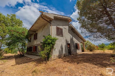 Just one kilometer from Terme di Saturnia is a villa that was built in 1980 and is now in need of renovation. It once shone in all its glory and is now waiting to be brought back to life. This former stately residence not only reveals charm and chara...