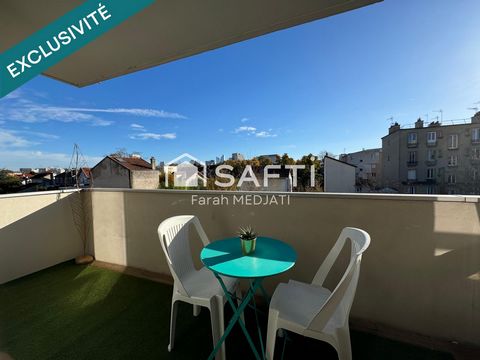 Appartement de 60m2, 2 balcons, parking, cave et RER A à 3 mins à pied