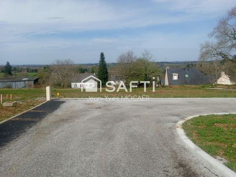 SAINT-THOIS (29520) ; Terrain viabilisé, borné, libre de constructeur, 613 m2.