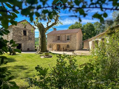 Propriete à vendre 6 pièces MONTCUQ maison de 150 m² + dépendances + moulin sur 1,65ha de terrain