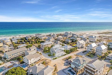 Rare opportunity to purchase an oversized homesite in Grayton Beach. Situated within a few steps of the sugar white sands, this property is offered with a permit ready set of plans for an approximately 6500 sqft home with private pool. Future homeown...