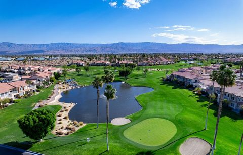 Affordable, Resort Lifestyle Living at Palm Royale in the heart of La Quinta. Situated in one of the best locations within the community, this Charming Turnkey Furnished 2BD/2BA Upper-Level Residence captures Breathtaking Mountain, Lake, and Golf Cou...