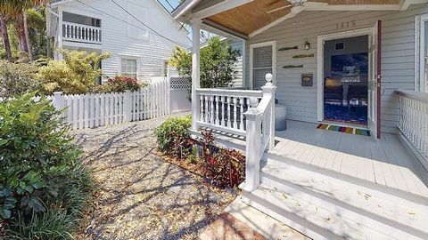 This charming 2-bedroom, 2.5-bathroom Old Town Key West home in the quiet ''Meadows'' neighborhood, originally built in 1933, has undergone a complete renovation in 2018, essentially becoming a brand-new residence with updated foundations, roof, wind...