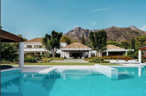 Discover one of the most remarkable properties in Sierra Blanca. This stunning 3 level house is one of the most exceptional properties in the Marbella area. Nestled on an impressive 4,980 m² plot at the foot of majestic mountains, the 2,227 m² south-...