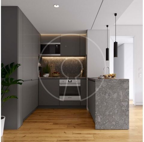 New apartment in the Lapa neighbourhood in Lisbon, inserted in the Infante Residences Building This flat with a private gross internal area of 55.75 sqm consists of 1 living room, 1 kitchen, 1 suite with dressing room and 2 bathrooms. In the living r...