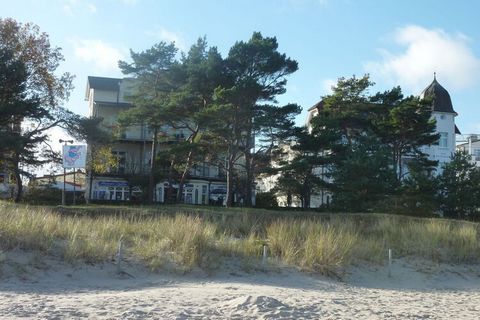 3 room comfort apartment, 2nd floor, 1st row, unobstructed Baltic Sea view, balcony (25 sqm), WiFi. Personal care. Beach chair. Dogs allowed. Elevator, parking space/wall box at the house