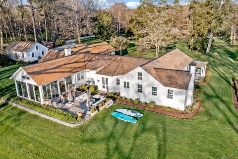 Imagine a time when artists lived and loved on the CT shoreline nearly a century ago... When you arrive at this 6.75-acre estate set far back on Sill Lane with water frontage south and west, you'll be immersed in privacy and quiet. The unparalleled a...