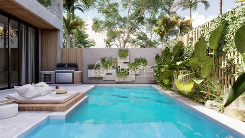 Fitness & Leisure Hub: Close proximity to top gyms, beach clubs, and gourmet dining. Price at USD 325,000 until 2055 Completion date September 2024 Nestled in the heart of Bali’s vibrant Canggu-Berawa area, this off-plan, fully furnished villa stands...