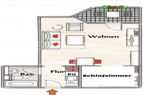 Apartamento de 1,5 habitaciones con balcón en la planta baja. - Muggenhof ¡Bienvenido a una oportunidad de inversión exclusiva en Núremberg! Este apartamento de 1,5 habitaciones impresiona con una gran sala de estar, una cocina directamente en la zon...