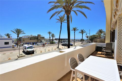 Located in Estepona. A modern, south facing front line apartment that has been completely renovated in a high standard and quality. The spacious property offers two large bedrooms and two bathrooms. The master bedroom has a super king size bed and ai...
