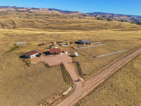 Sky Warrior Ridge is a self-sustaining homestead property with a main house and a guest/bunkhouse suite on a 35.2-acre plot of land. The main house boasts 828 square feet of living space and includes three bedrooms, two lofts, a 3/4 bath, a well-equi...