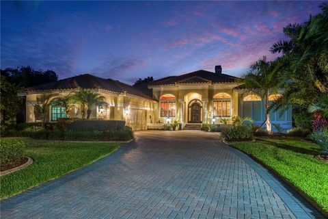 This gorgeous, custom waterfront home in the premier community of Cory Lake Isles offers over 3800 sq. ft. of living space and features 4 bedrooms, 4 full baths, study and a 3-car side entry garage. The home highlights Florida indoor/outdoor living a...