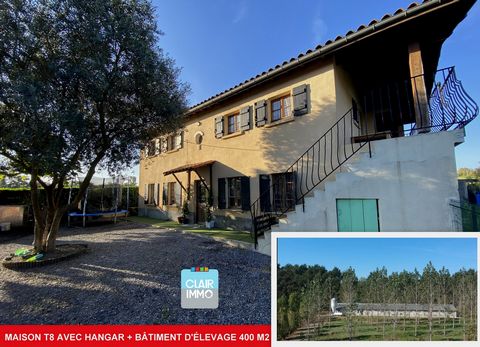 MAISON T8 DE 194 M2 AVEC D&#201;PENDANCES ET B&#194;TIMENT D&#39;&#201;LEVAGE TERRAIN 2.17 HECTARES