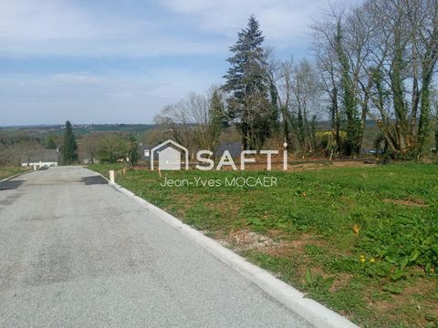SAINT-THOIS (29520) ; Terrain viabilisé, borné, libre de constructeur, 765 m2.