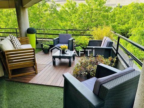 à 5mn du RER A à pied, quartier des QUAIS de RUEIL, très BEAU T3 avec 33m² de terrasse