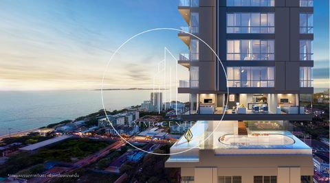 Lägenhet 79 m2 möblerad havsutsikt i Pattaya Modern 38-vånings skyskrapa bara 250 meter från Pratumnak Hill Beach, ett privilegierat område i staden. Plats: Pratumnak Soi 5, Pratumnak Hill Vardagsrum, 2 sovrum med 2 badrum, ett kök utrustat med moder...