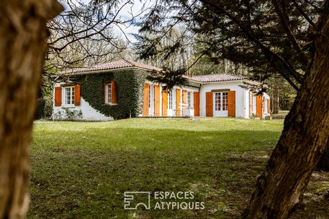 Nestled in the town of Breuillet, in a green setting of 6500 m2 preserved from prying eyes, this villa tells a story that dates back to the 70s leaving room for a future renovation. The property, with a total surface area of approximately 186 m2, is ...