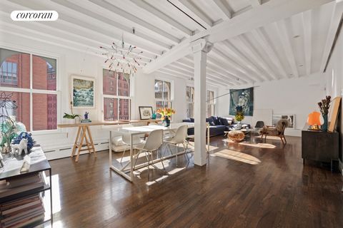 Indulge in sun-splashed Tribeca loft living in this sprawling three-bedroom, two-bathroom home where classic architectural details meet contemporary upgrades and exceptional storage space, creating the perfect ambiance for gracious entertaining and c...