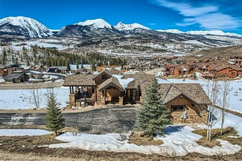 Best Views in Silverthorne! Nestled on one of the most exceptional parcels in Angler Mountain Ranch with unobstructed, panoramic views of the Gore Range. A timeless craftsman design and thoughtful floorplan capture views from every window. Comfortabl...