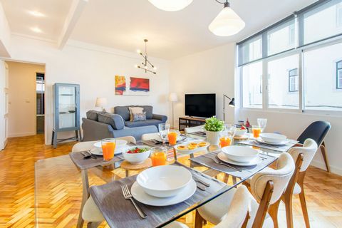 This is an amazing 2-bedroom apartment on Rua Marcos Portugal, Lisbon. It has a spacious living room, a breezy balcony, and it's close to some really cool parks. You will love the decor. Designer furnishings, feature lighting, and gorgeous wooden flo...