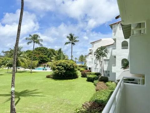 Glitter Bay offers spacious apartments just a few steps from the beautiful Caribbean Sea. Located on the west coast of Barbados, 214 is a one bedroom apartment with ocean views. Sitting on the second level on the last block of apartments from the bea...