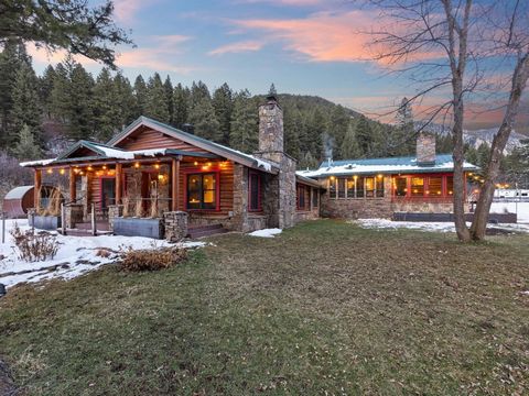 Welcome to your fully renovated historic cabin nestled in Bear Canyon, just 8 miles from downtown Bozeman. This unique 3-bedroom, 2.5-bath single-family home offers versatility as it is capable of functioning as two separate standalone units, each bo...