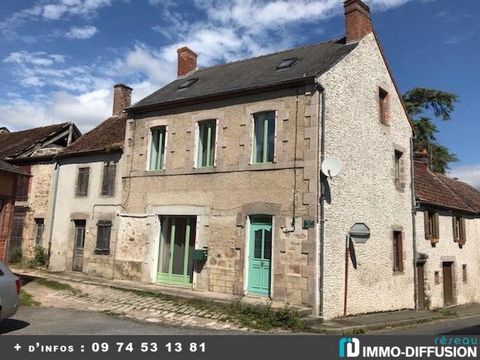 Fiche N°Id-LGB153681: Soumans, sector 10 mns de boussac, House of about 167 m2 comprising 7 room(s) including 3 bedroom(s) + Courtyard of 343 m2 - - Ancillary equipment: courtyard - garage - double glazing - fireplace - attic - cellar - heating: Pell...