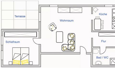 Dit vakantieappartement bestaat uit een grote woonkamer met gezellig meubilair en textieltapijten. Grenzend aan de woonkamer ligt een zuidwestelijk terras vanwaar u vrij zicht heeft op de omliggende bergen en het kasteel. Directe toegang tot de tuin ...