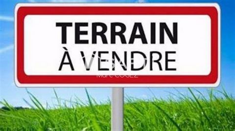 Terrain constructible de 1091m2 viabilisé et clôturé