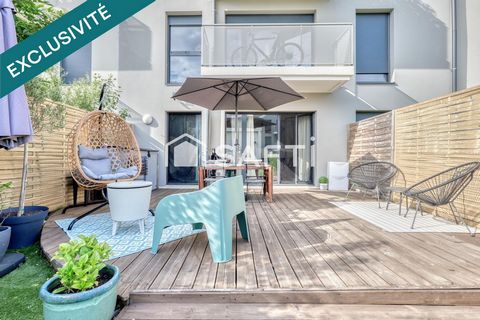 4 pièces en parfait état avec jardin privatif au calme