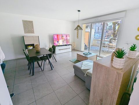 Appartement de standing meublé T2 de 51 m² + terrasse, état neuf, belles prestations